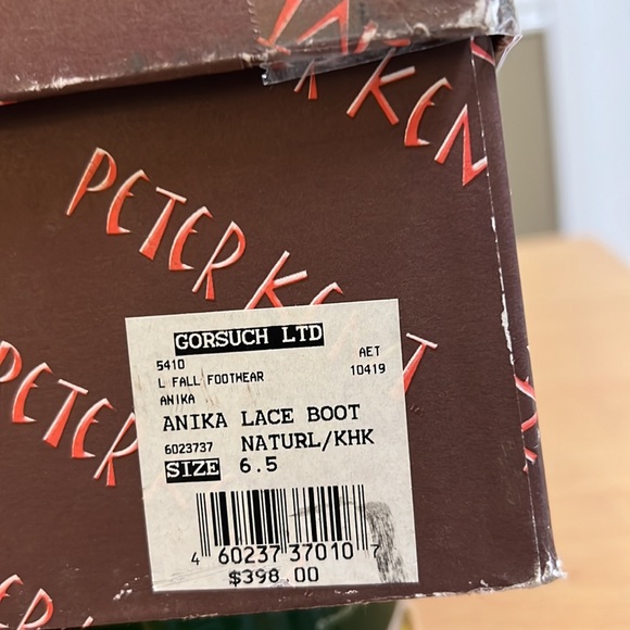 Anika Lace Boot Natural Khaki Crosta & Gorman 6.5 New in Box - Picture 13 of 13